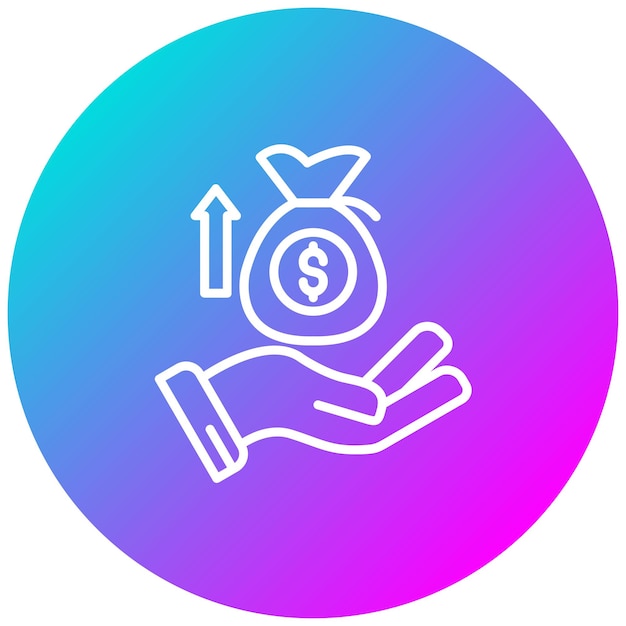 El icono del vector de recaudación de fondos se puede utilizar para el conjunto de iconos de la encuesta
