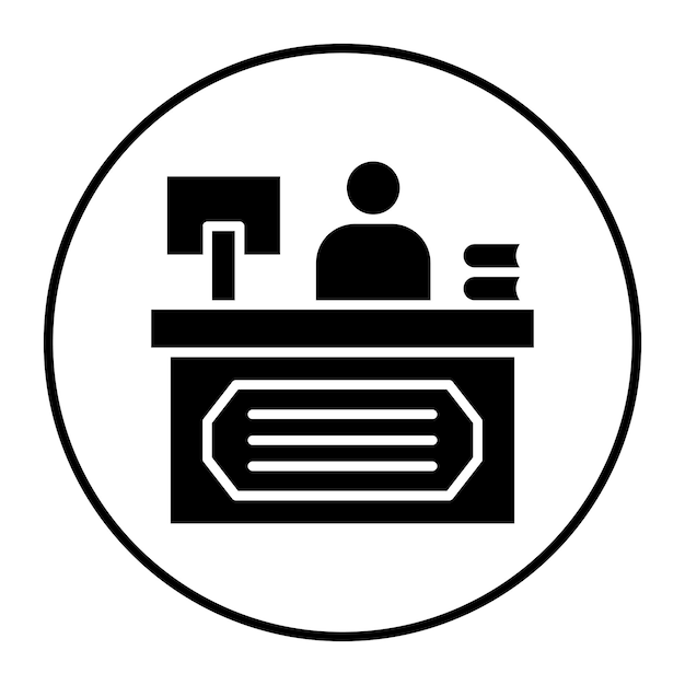 El icono del vector de recepción se puede utilizar para el conjunto de iconos de negocios y finanzas