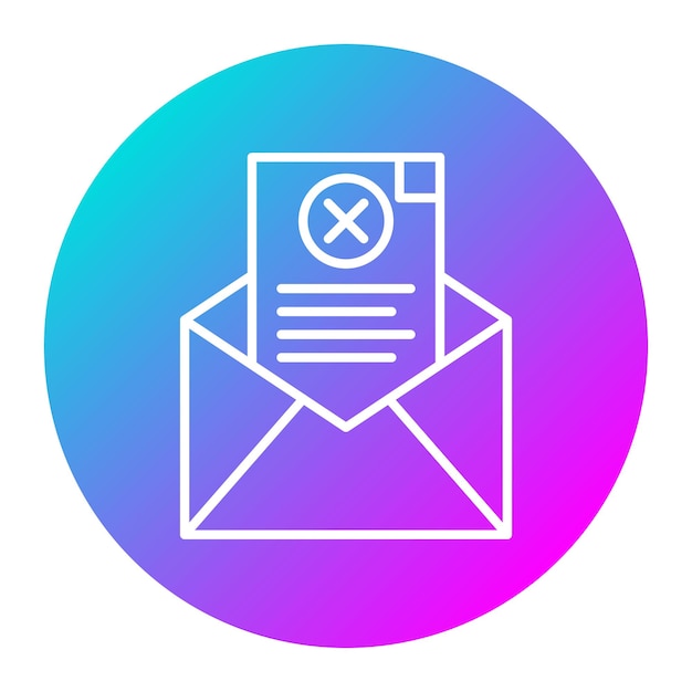 El icono del vector de rechazo se puede utilizar para el conjunto de iconos de Derechos Humanos