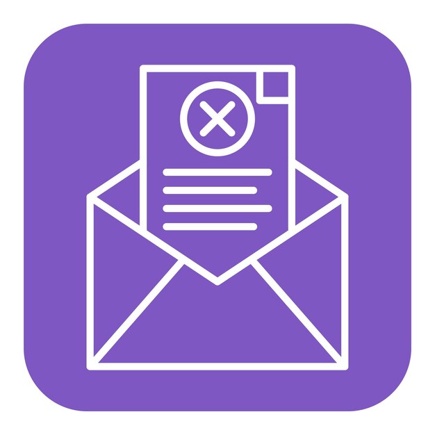 El icono del vector de rechazo se puede utilizar para el conjunto de iconos de Derechos Humanos