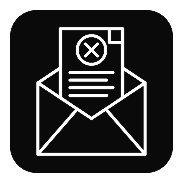 El icono del vector de rechazo se puede utilizar para el conjunto de iconos de Derechos Humanos