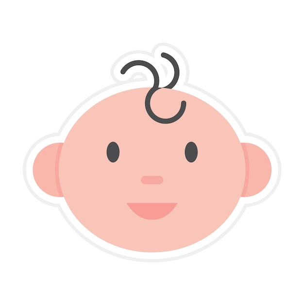 El icono de vector de recién nacido se puede utilizar para el conjunto de iconos de Medicina I