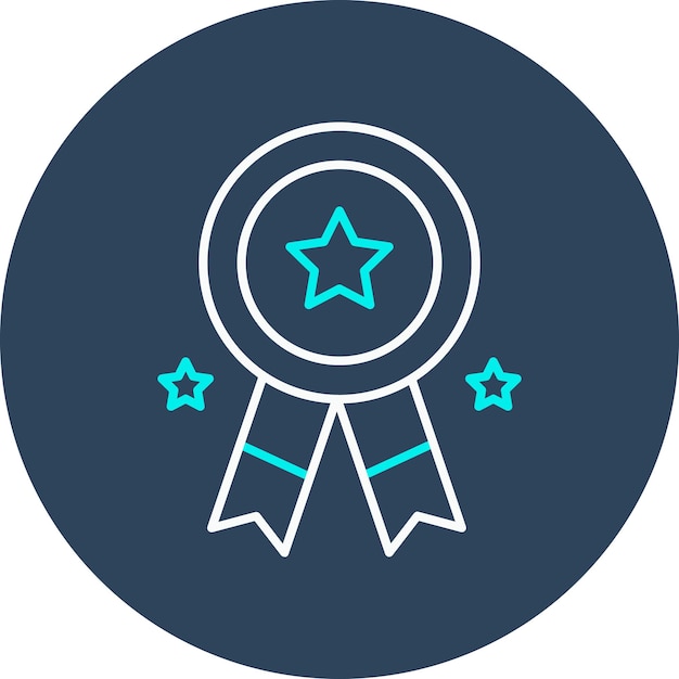 El icono del vector de recompensa se puede usar para el conjunto de iconos de juegos en línea
