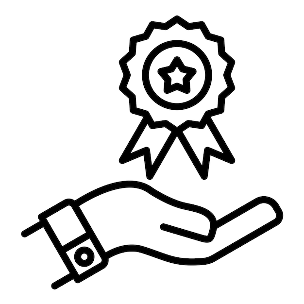 El icono del vector de recompensas se puede utilizar para el conjunto de iconos de venta al por menor digital