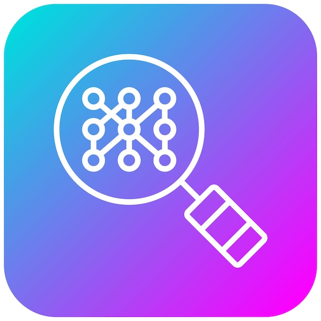 El icono del vector de reconocimiento de patrones se puede utilizar para el conjunto de iconos biométricos