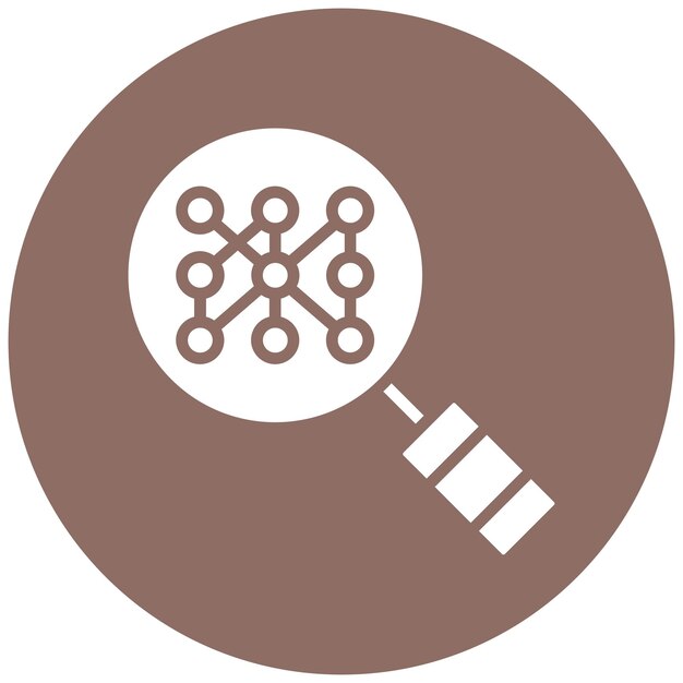 El icono del vector de reconocimiento de patrones se puede utilizar para el conjunto de iconos biométricos