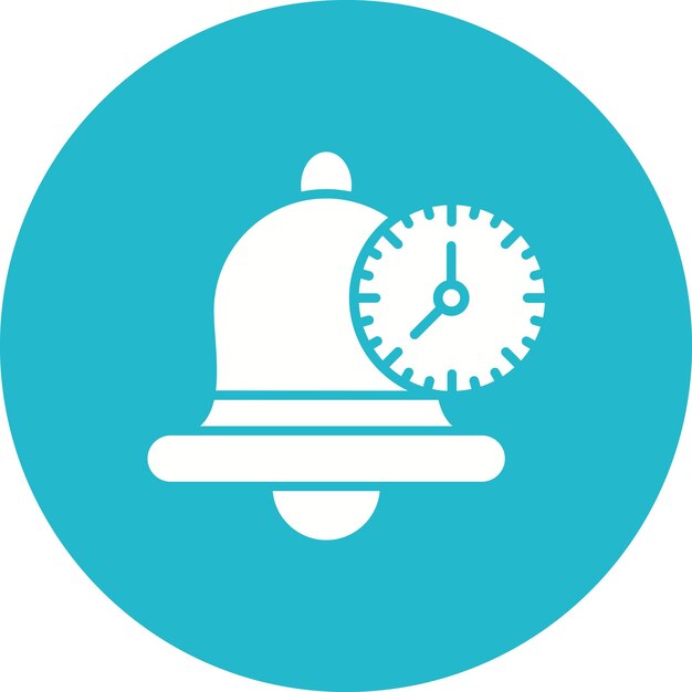 El icono del vector de recordatorio se puede usar para el conjunto de iconos de hora y fecha