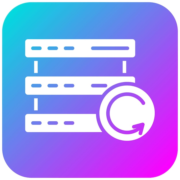 El icono del vector de recuperación de datos de red se puede utilizar para el conjunto de iconos de red