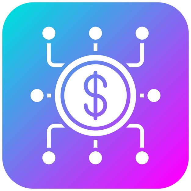 El icono del vector de la red de dinero se puede utilizar para el conjunto de iconos de finanzas y dinero