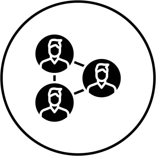El icono del vector de red se puede utilizar para el conjunto de iconos de comunicaciones