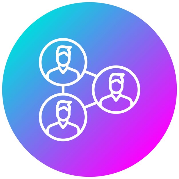 El icono del vector de red se puede utilizar para el conjunto de iconos de comunicaciones