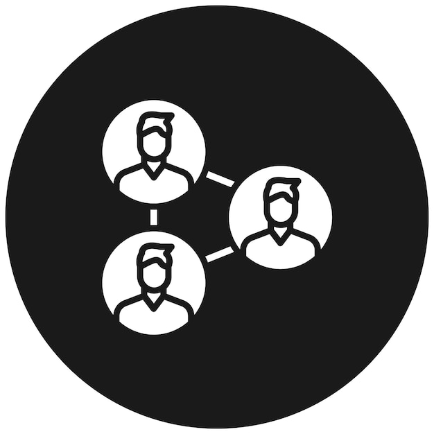 El icono del vector de red se puede utilizar para el conjunto de iconos de comunicaciones