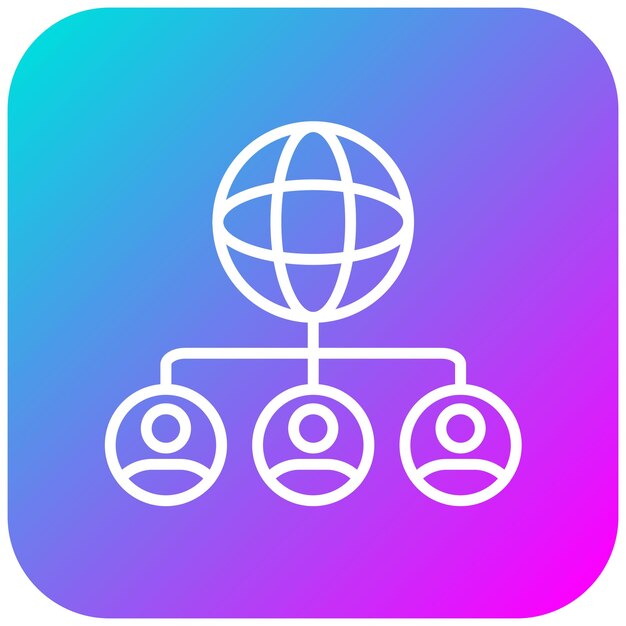 El icono del vector de red sombrío se puede usar para el conjunto de iconos de corrupción