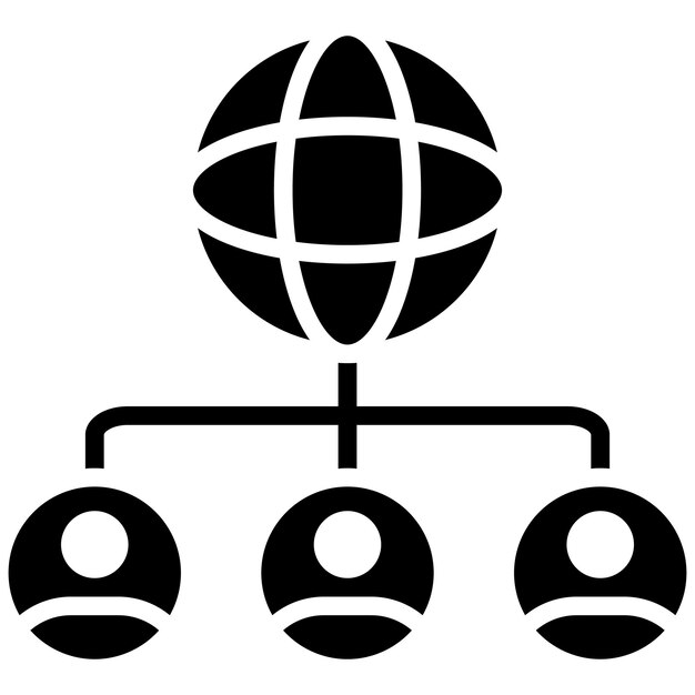 El icono del vector de red sombrío se puede usar para el conjunto de iconos de corrupción