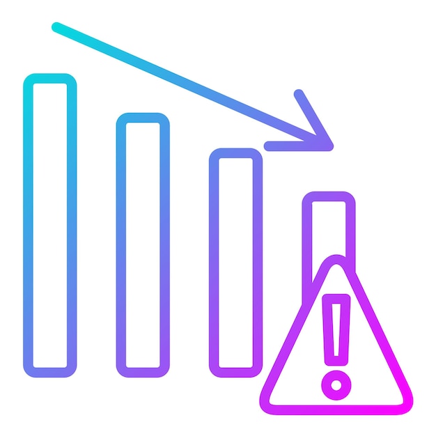 Vector el icono del vector de reducción de riesgos puede utilizarse para el conjunto de iconos de gestión de riesgos