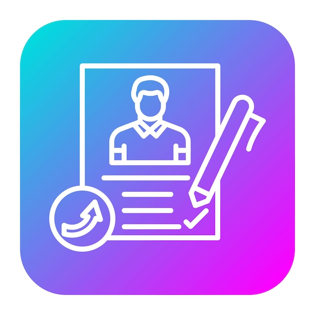 El icono del vector de referencia de empleo puede utilizarse para el conjunto de iconos de búsqueda de empleo