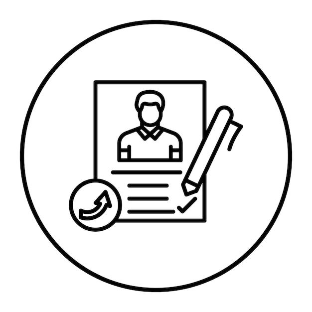 El icono del vector de referencia de empleo puede utilizarse para el conjunto de iconos de búsqueda de empleo