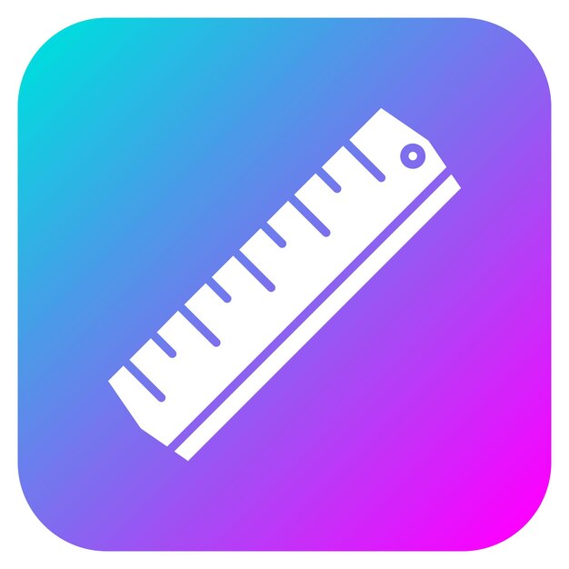 El icono del vector de la regla se puede utilizar para el conjunto de iconos de costura