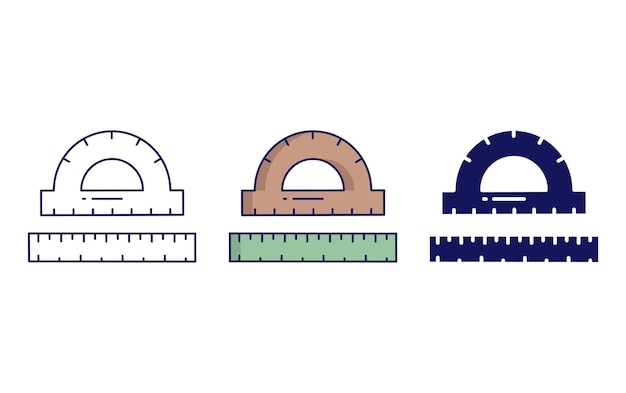 Icono de vector de regla