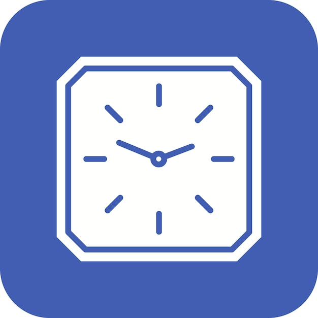 El icono del vector del reloj se puede usar para el conjunto de iconos interiores