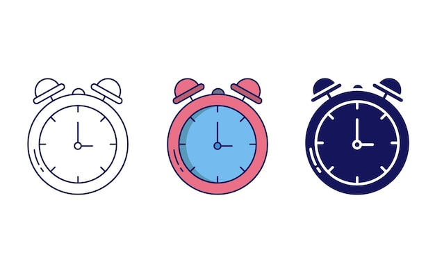 Icono de vector de reloj