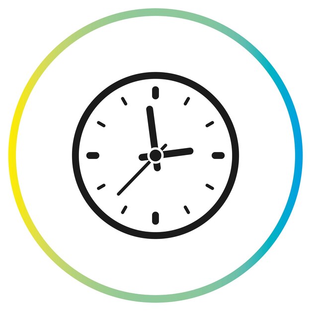 Icono del vector del reloj