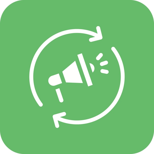 El icono del vector de remarketing se puede utilizar para el conjunto de iconos de marketing digital