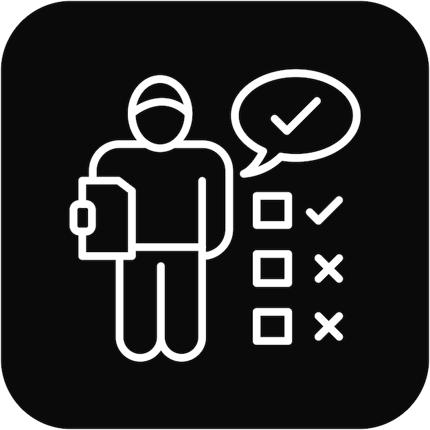 El icono del vector de rendición de cuentas se puede utilizar para el conjunto de iconos de valores básicos
