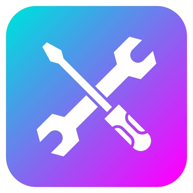 El icono del vector de reparación se puede utilizar para el conjunto de iconos de la industria de la gasolina