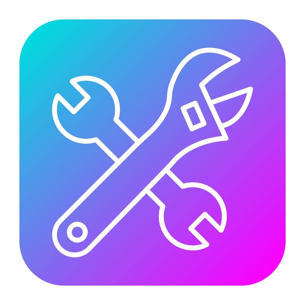 El icono del vector de reparación se puede utilizar para el conjunto de iconos de mejoras para el hogar