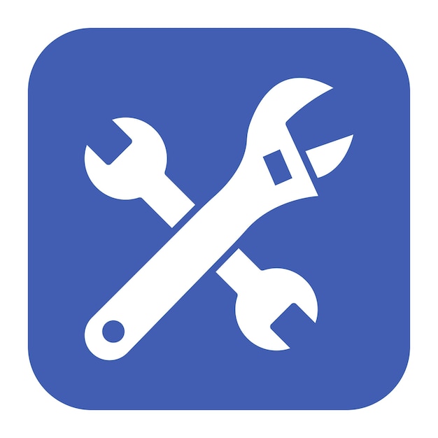 El icono del vector de reparación se puede utilizar para el conjunto de iconos de mejoras para el hogar