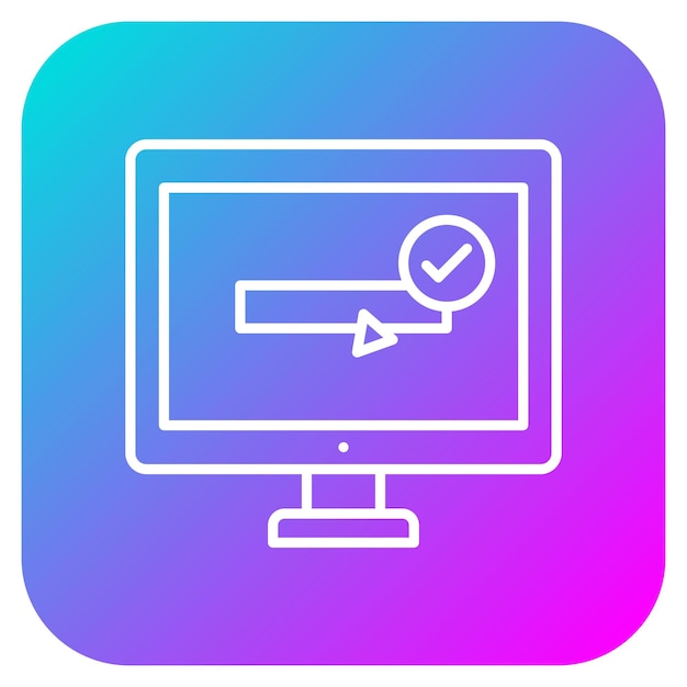 El icono del vector de reserva en línea se puede utilizar para el conjunto de iconos de la biblioteca