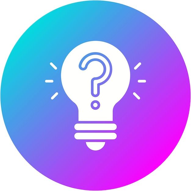 El icono del vector de resolución de preguntas se puede usar para el conjunto de iconos de la escuela