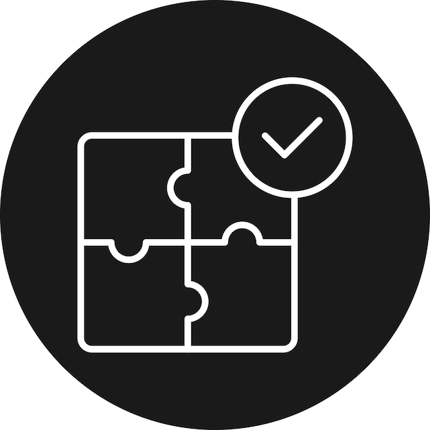 El icono del vector de resolución de problemas se puede utilizar para el conjunto de iconos de habilidades para la vida