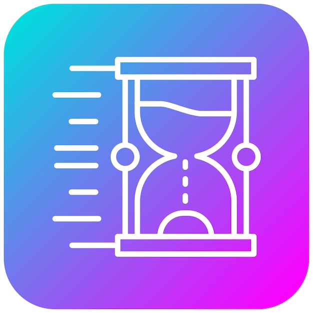 El icono del vector de respuesta rápida se puede utilizar para el conjunto de iconos de hora y fecha
