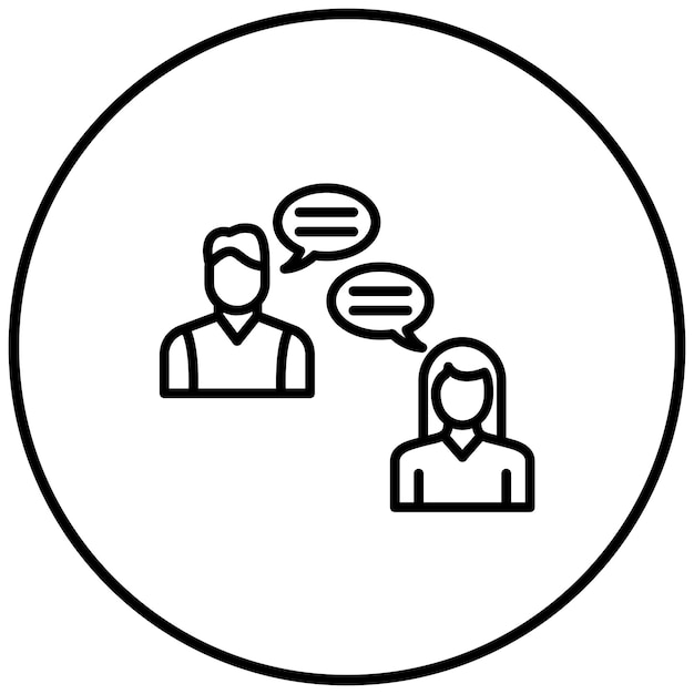 El icono del vector de reunión del cliente se puede utilizar para el conjunto de iconos de evaluación del proyecto