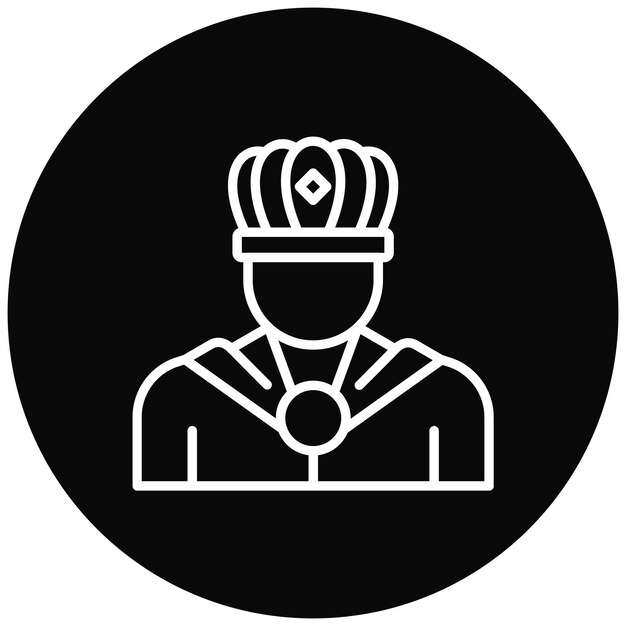 El icono del vector rey se puede usar para el conjunto de iconos de cuento de hadas
