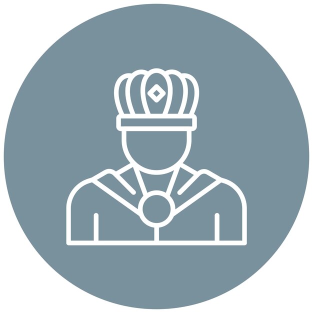 El icono del vector rey se puede usar para el conjunto de iconos de cuento de hadas