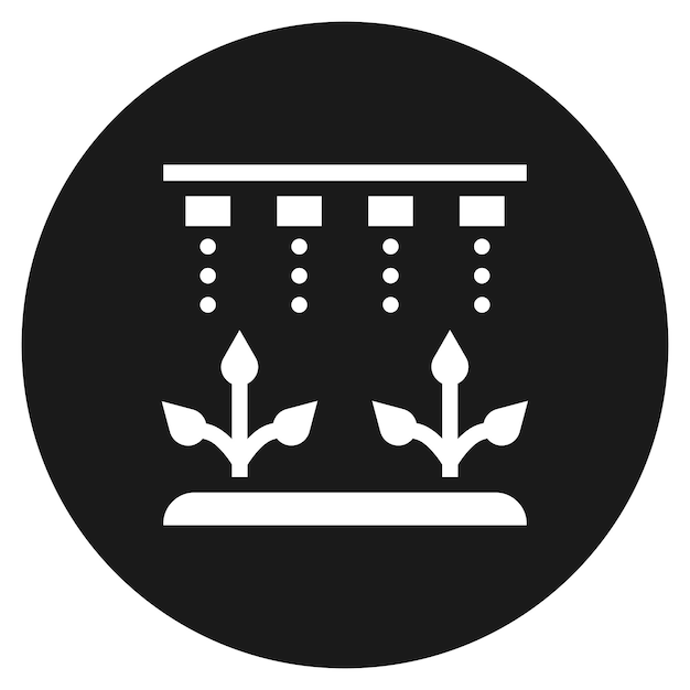 El icono del vector de riego se puede utilizar para el conjunto de iconos de agricultura