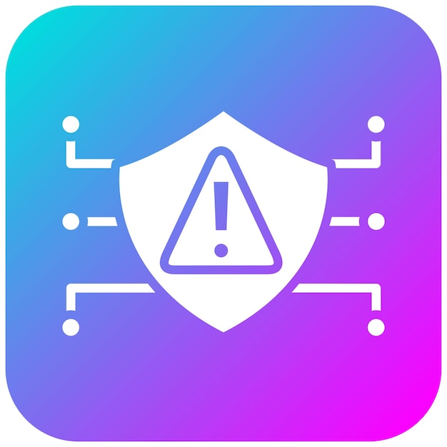El icono del vector de riesgo de ciberseguridad se puede utilizar para el conjunto de iconos de gestión de riesgos