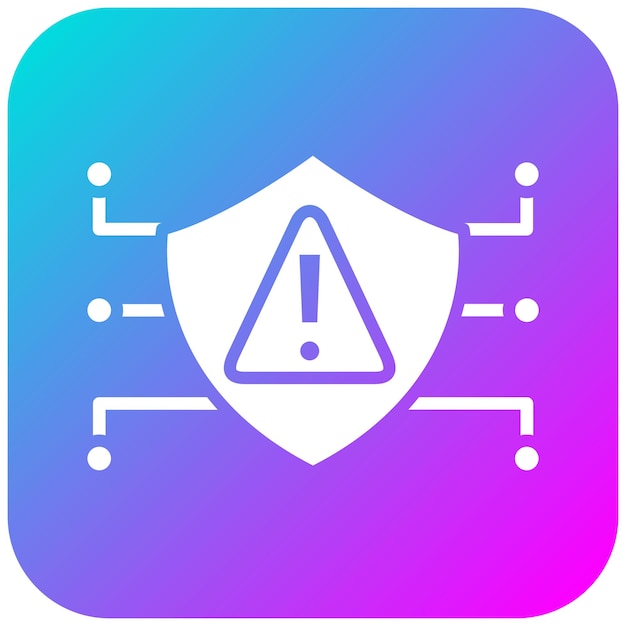 Vector el icono del vector de riesgo de ciberseguridad se puede utilizar para el conjunto de iconos de gestión de riesgos