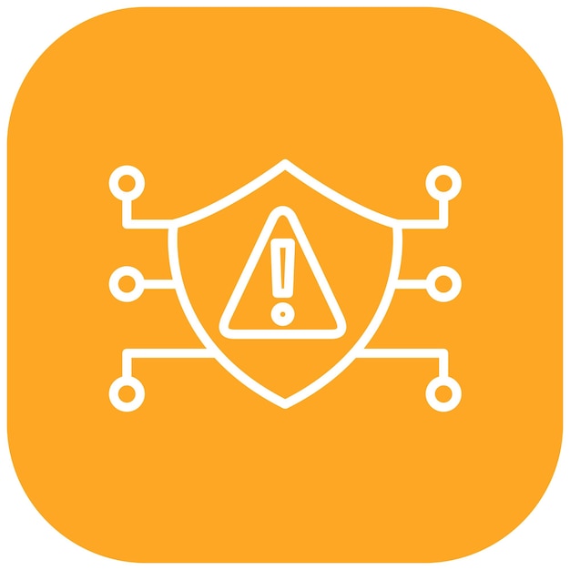 El icono del vector de riesgo de ciberseguridad se puede utilizar para el conjunto de iconos de gestión de riesgos