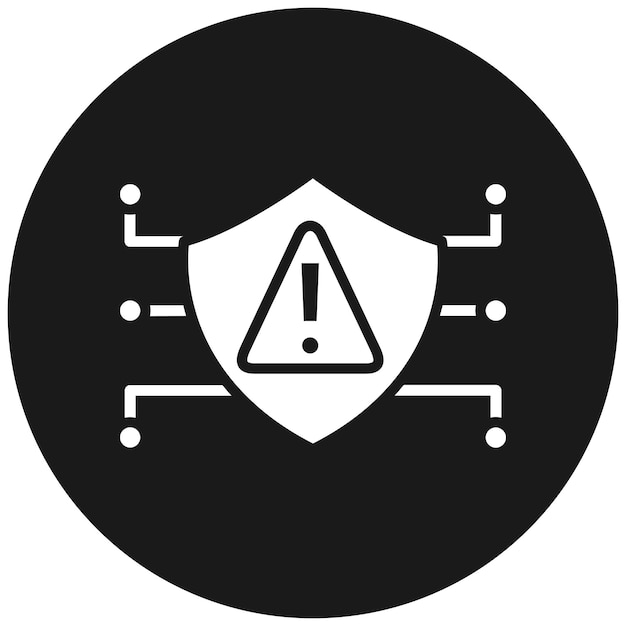 El icono del vector de riesgo de ciberseguridad se puede utilizar para el conjunto de iconos de gestión de riesgos
