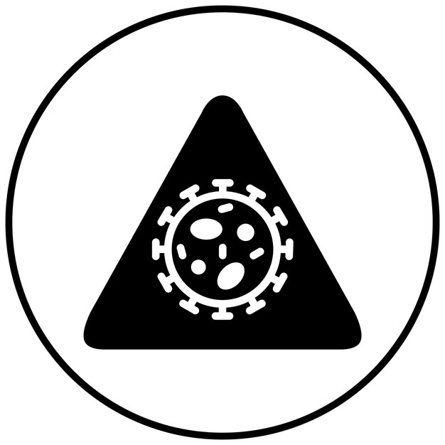 El icono del vector de riesgo pandémico se puede utilizar para el conjunto de iconos de enfermedades infecciosas