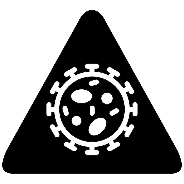 El icono del vector de riesgo pandémico se puede utilizar para el conjunto de iconos de enfermedades infecciosas