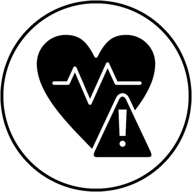 El icono del vector de riesgo de salud puede utilizarse para el conjunto de iconos de gestión de riesgos