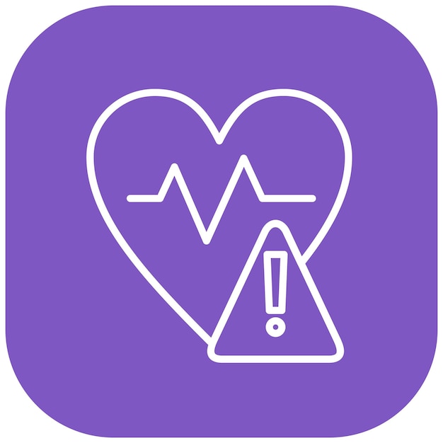 El icono del vector de riesgo de salud puede utilizarse para el conjunto de iconos de gestión de riesgos