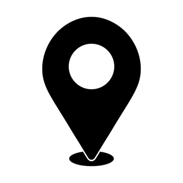 Icono de vector rosa de ubicación abstracta. Símbolo del logotipo de ubicaciones GPS. Diseño de puntero de mapa de estilo plano.