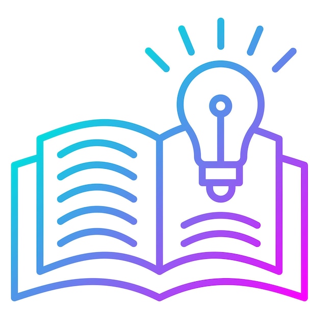 El icono del vector de la sabiduría se puede usar para el conjunto de iconos de educación en línea