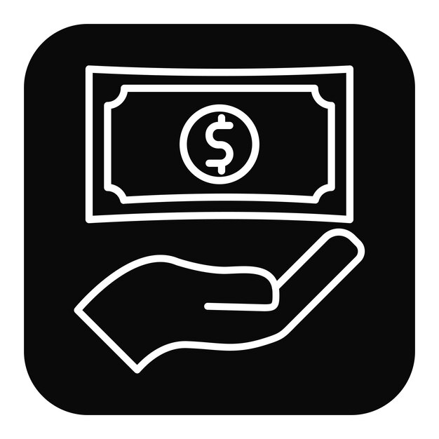 El icono del vector salarial se puede utilizar para el conjunto de iconos de búsqueda de empleo